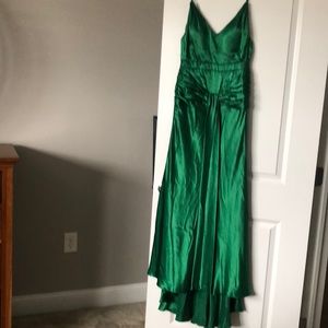 Faviana emerald green long dress